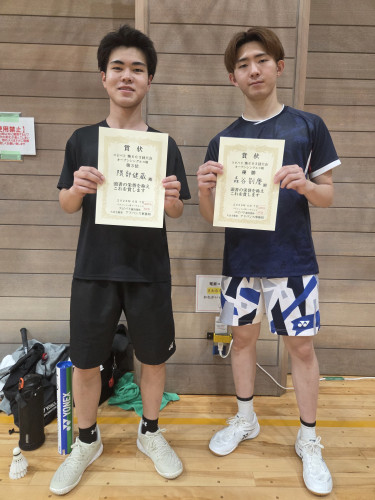 2026.6.7(日)第603回大会《オープン》シングルス戦  優勝  森谷さん、 第3位 隈部さん