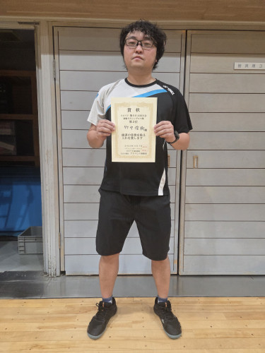 2026.6.7(日)第604回大会《初級SS》シングルス戦  第2位 竹中さん