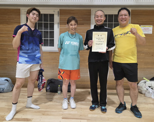 2026.6.20(土)第606回大会 超初級・初級SS 団体戦  第4位 バド同好会さん