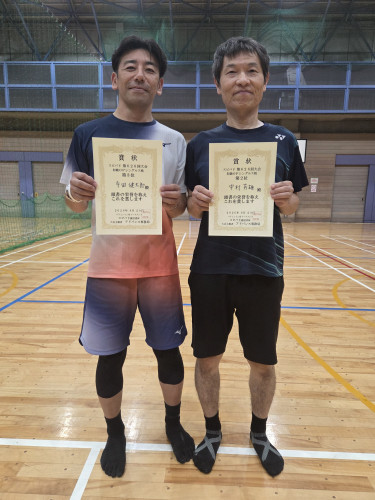 2026.8.29(土)第626回大会《初級OP》シングルス戦 第2位 中村さん・第3位 寺田さん