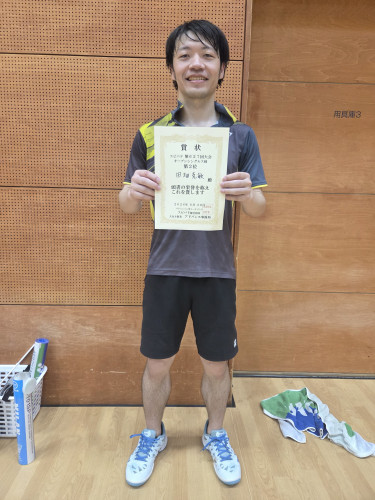 2026.8.30(日)第627回大会《オープン》シングルス戦  第2位  田畑さん