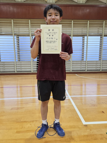 2026.9.20(日)第630回大会《初級S》シングルス戦  優勝  内田さん 