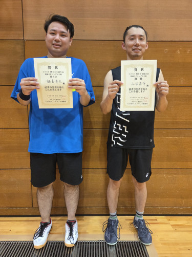 2026.9.26(土)第632回大会《初級OP》シングルス戦  優勝  山田さん・第3位  飯島さん