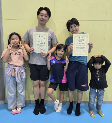 2026.10.18(日)第635回大会《超初級》ダブルス戦  第3位 塩田さんご夫妻ペア