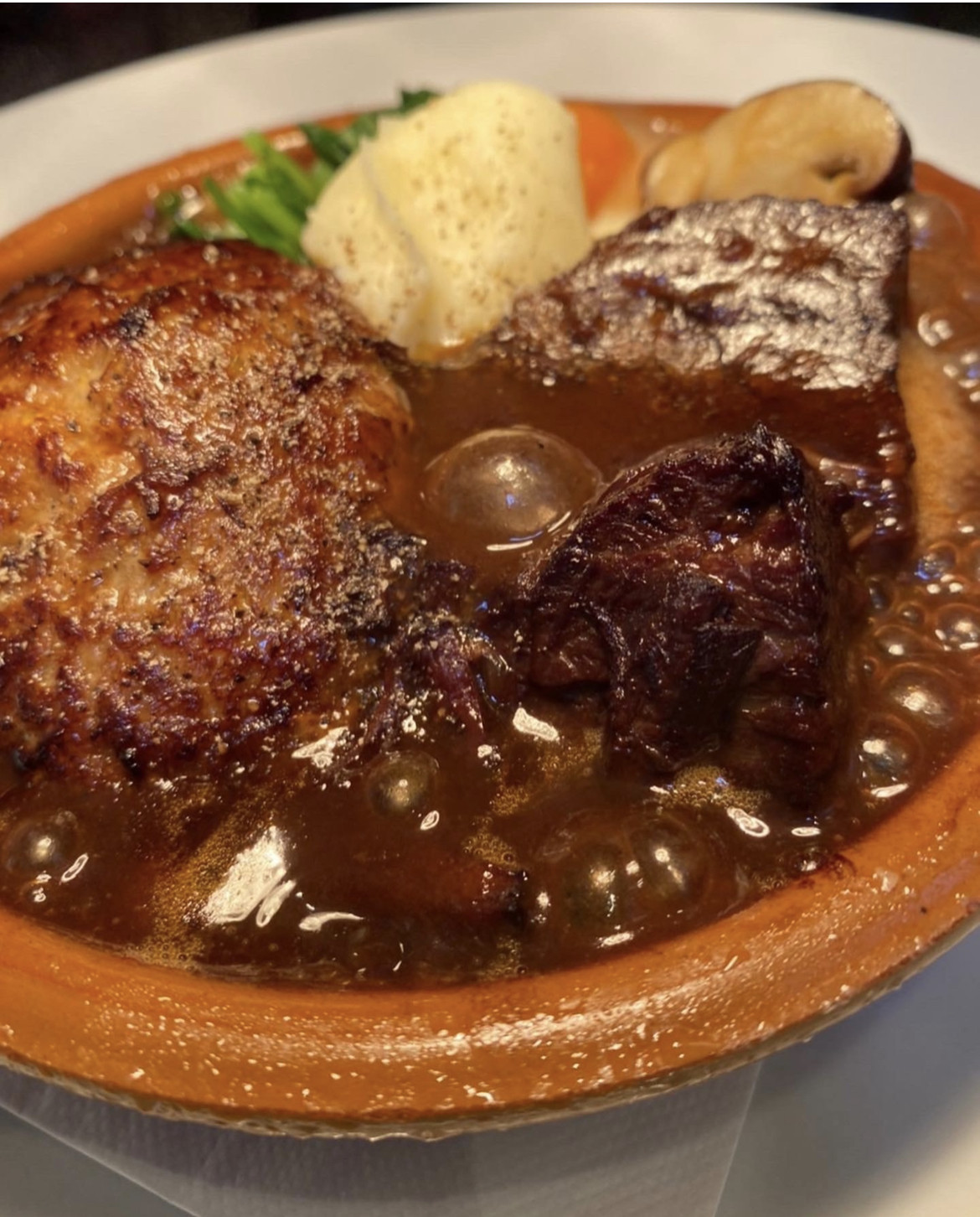 ポークシチューハンバーグ