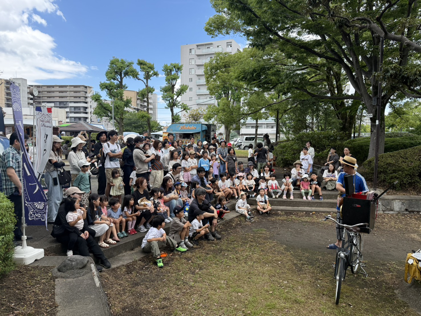 竹見台マーケットのワンダフルマルシェに紙芝居のワールドカップがある！