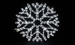 クリスマス向け雪の結晶LED電飾モチーフライトイルミネーション。