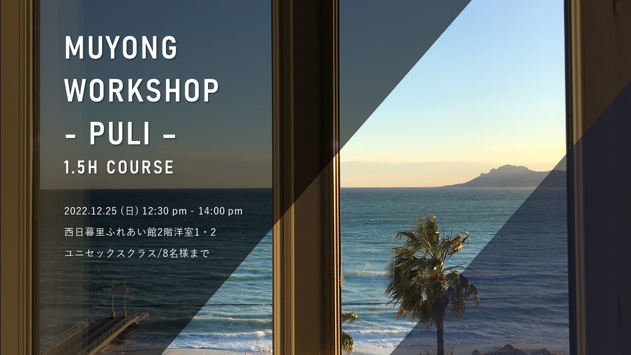 MUYONG WORKSHOP 1.5H COURSE