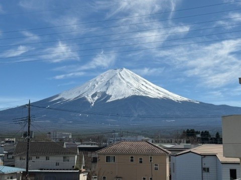 別館２階からの富士山の眺め