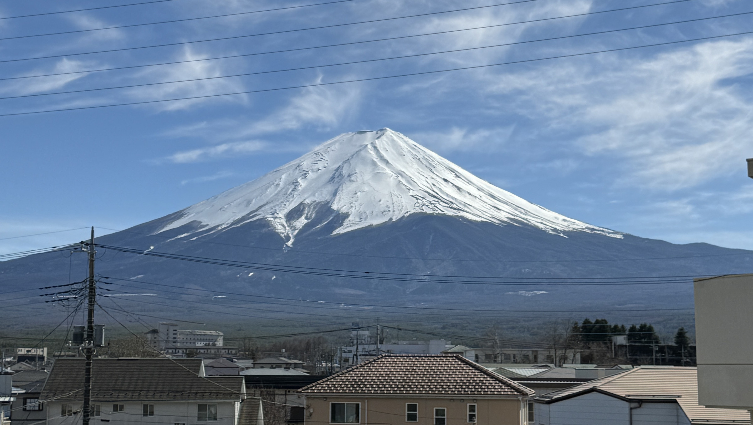 別館２階からの富士山の眺め