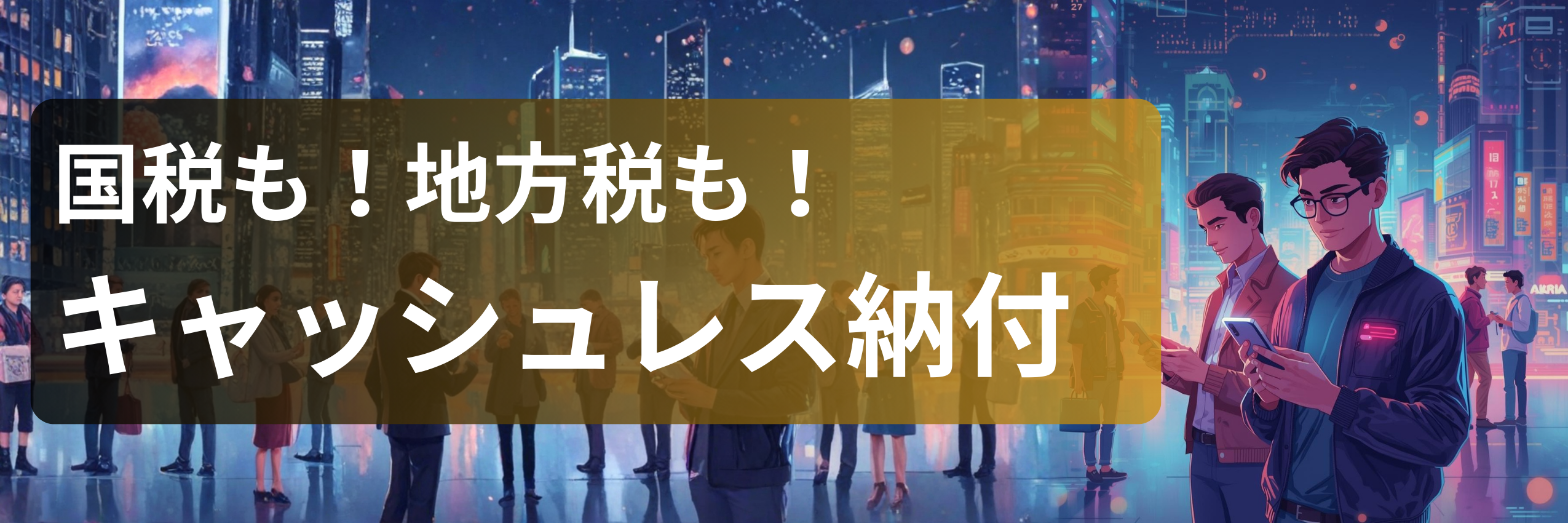 国税も！地方税も！キャッシュレス納付！