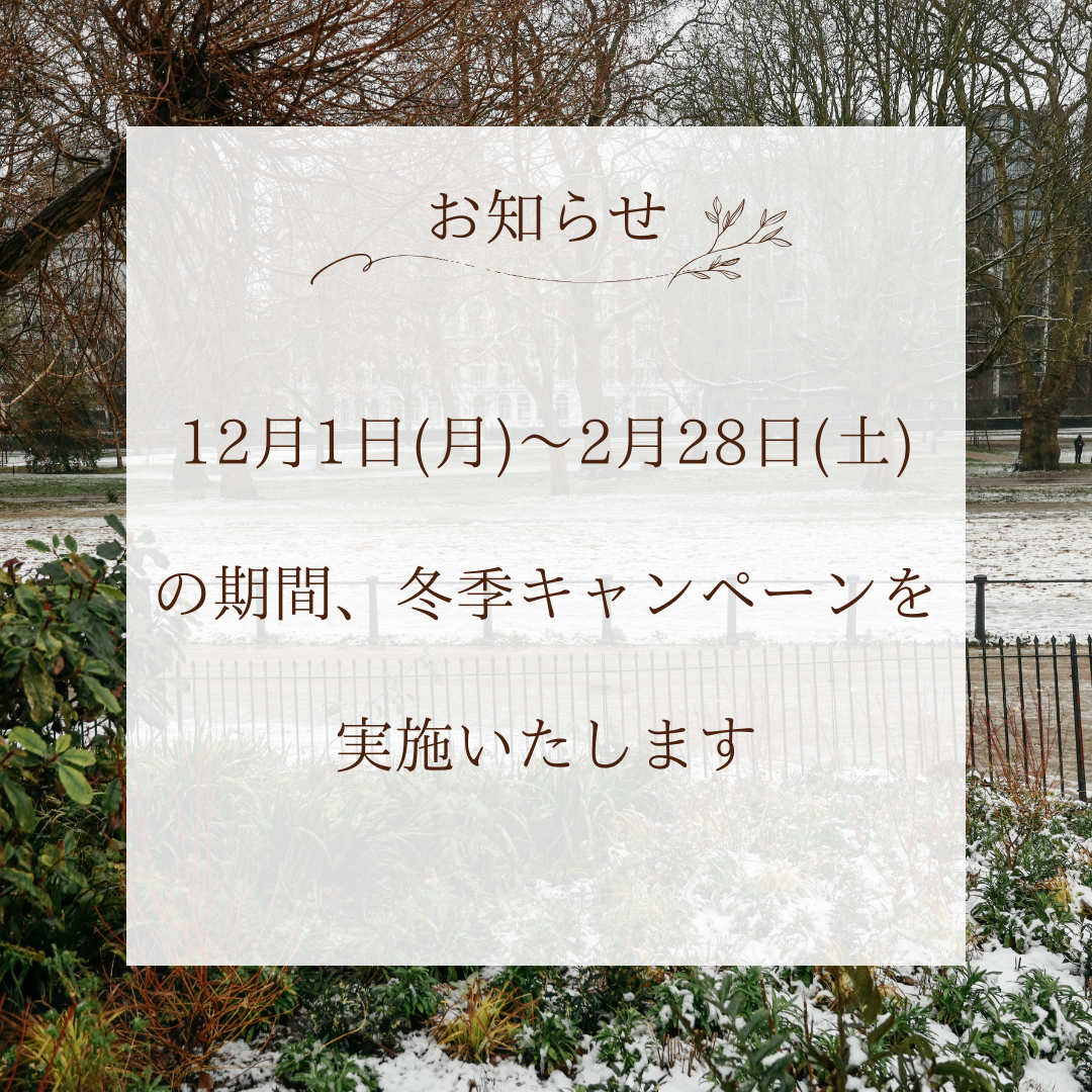 冬季キャンペーンのご案内