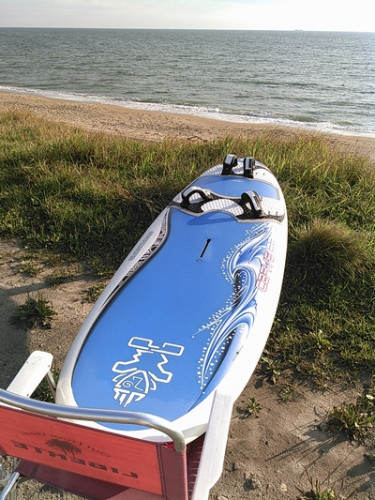 写真 秋田市の海岸にて サフテイ ウィンドサーフ