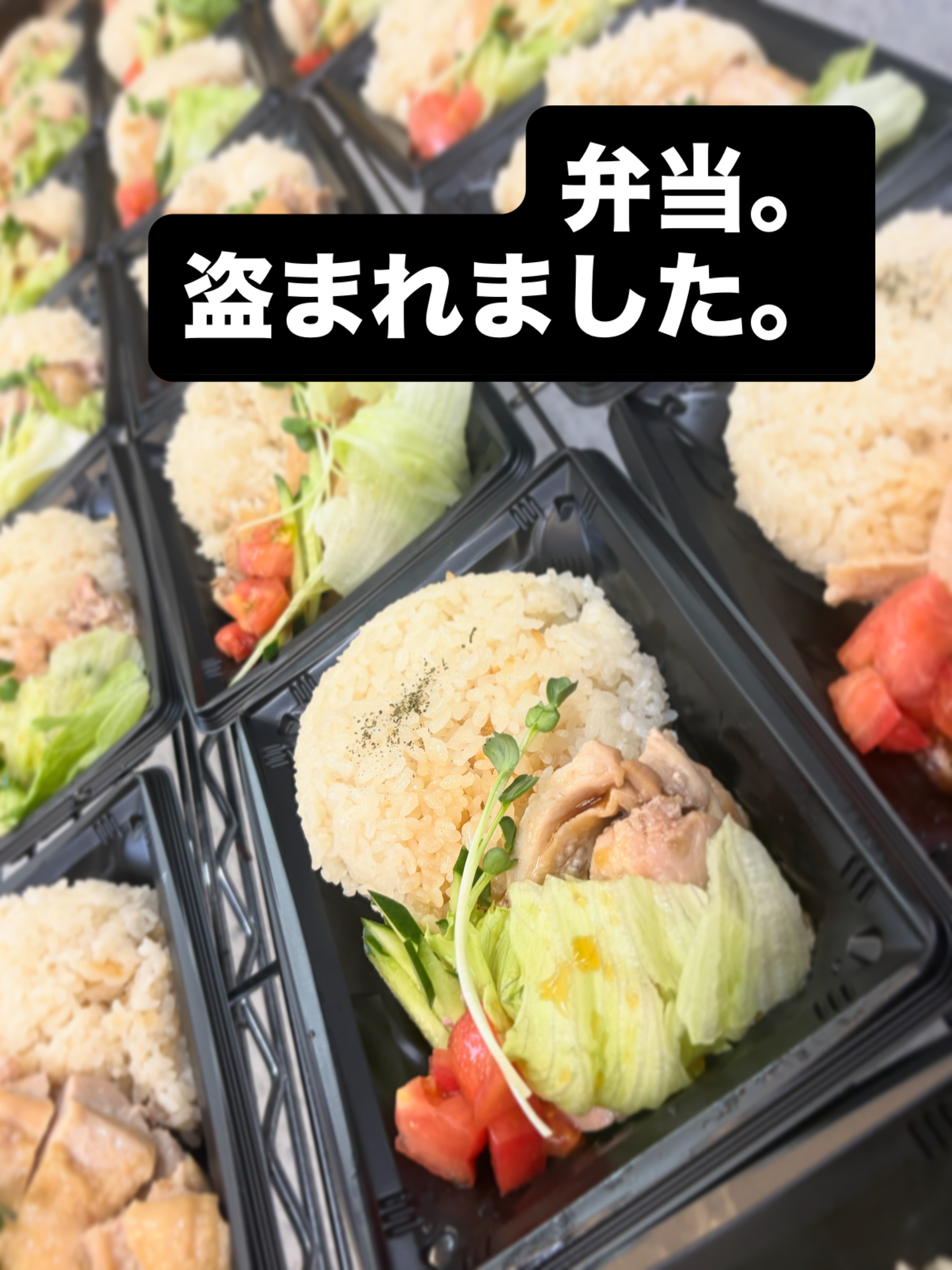 弁当。盗まれました。