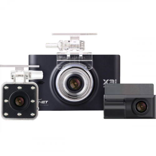 Gnetドライブレコーダー X3i 3カメラ フロント リア 室内 Fhd 3 5 Lcdモニター Stars Co Ltd