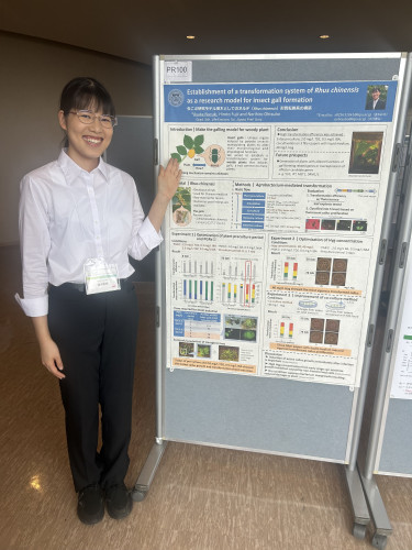 第42回日本植物バイオテクノロジー学会でM1の塗木彩花さんが学生優秀発表賞を受賞しました