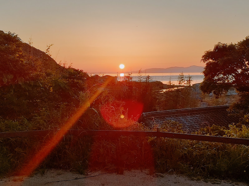 小豆島に沈む夕日