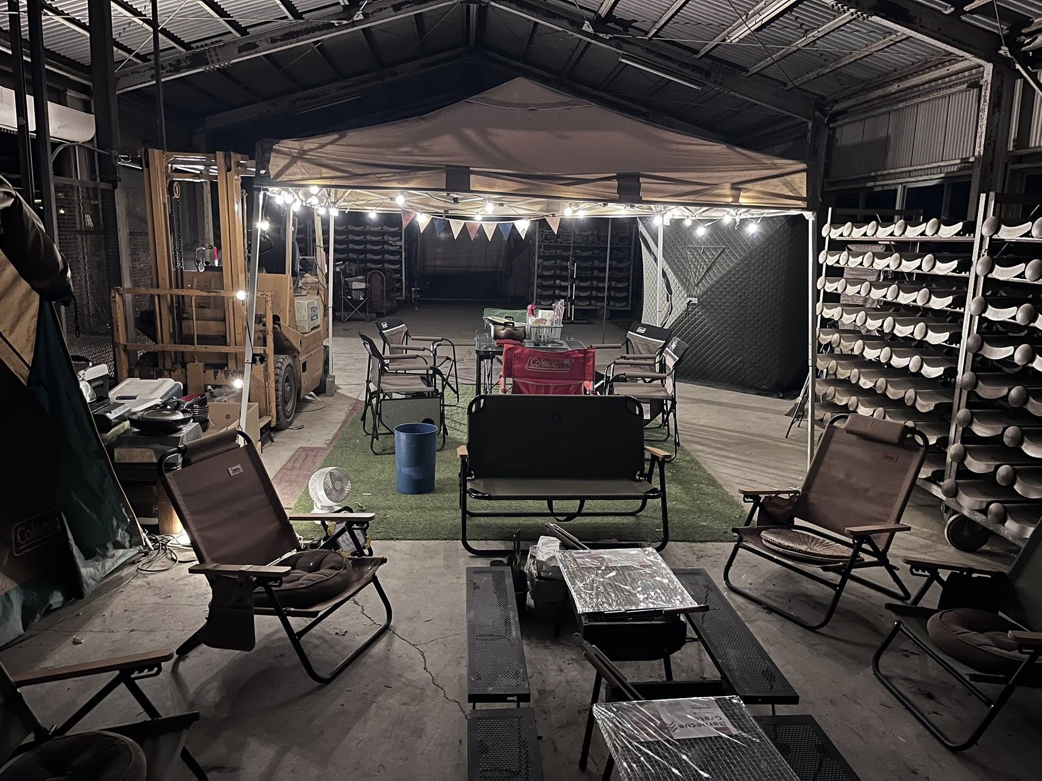 ガレージキャンプサイトの利用状況