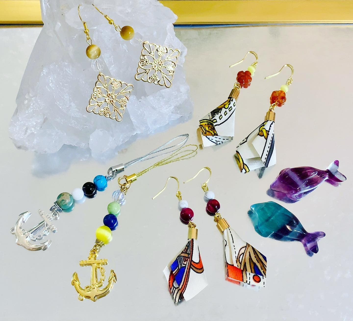 夏のモチーフを使って☀️明るいアクセサリーを✨チャームやキーホルダー加工代 ¥550から💎