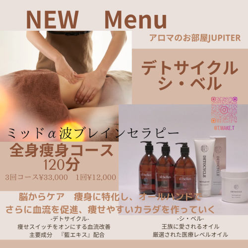 ミッドα波ブレインセラピー　全身痩身コース