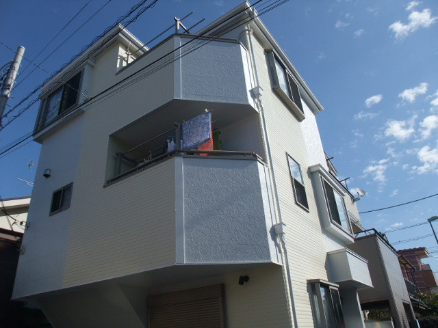 埼玉県蕨市南町　屋根塗装　外壁塗装工事