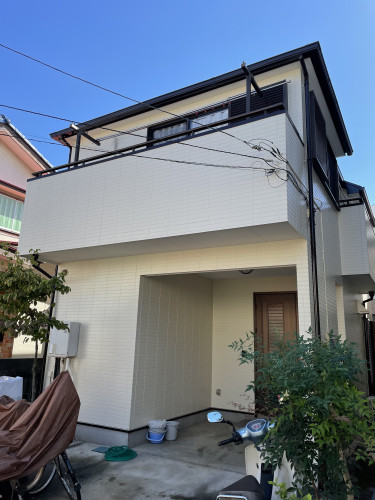 埼玉県富士見市　２２坪　外壁塗装　無機ふっ素塗装で超高耐久に大切な邸宅を守ります。