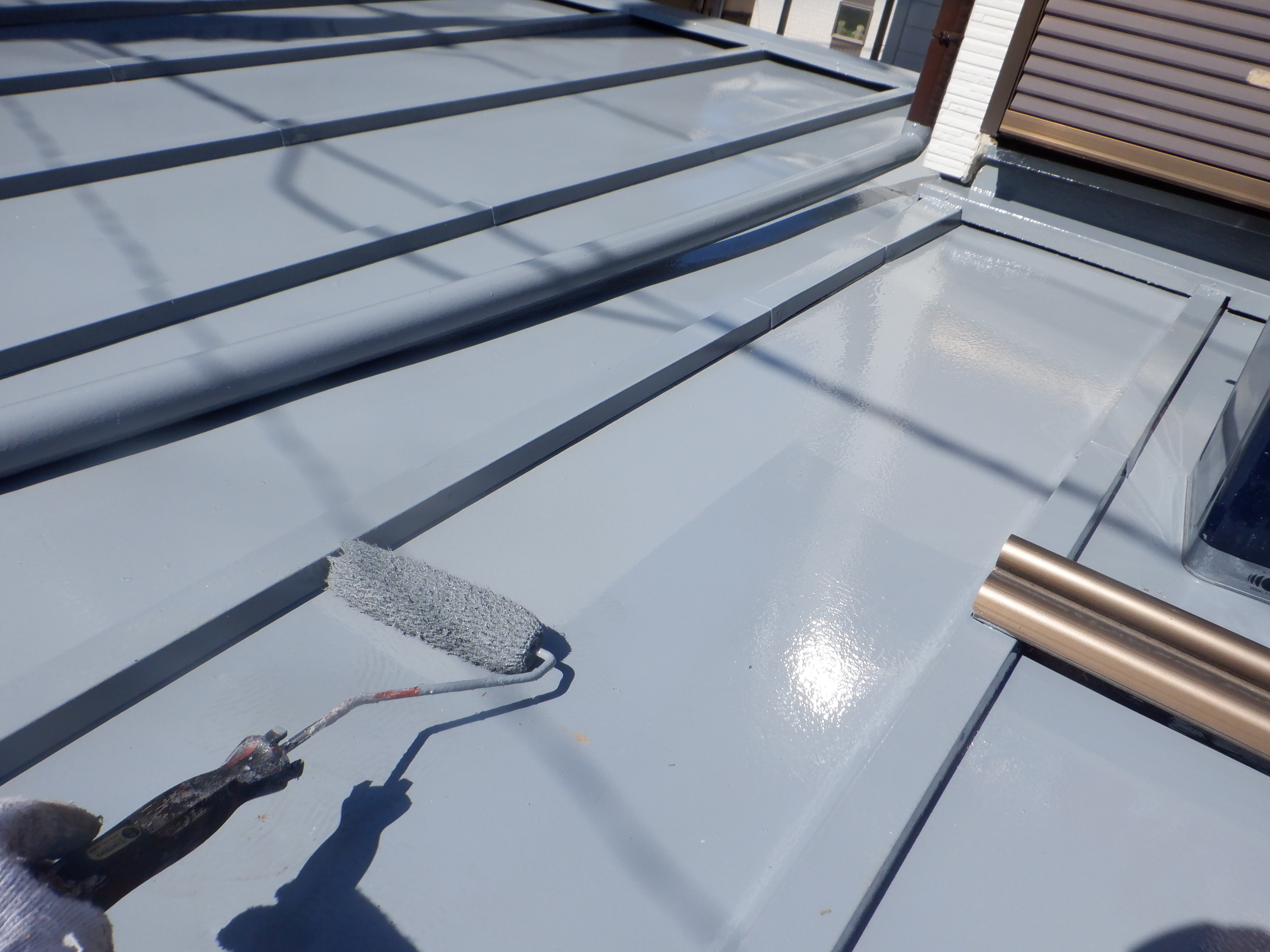 さいたま市桜区　トタン屋根　貫板交換と屋根塗装工事