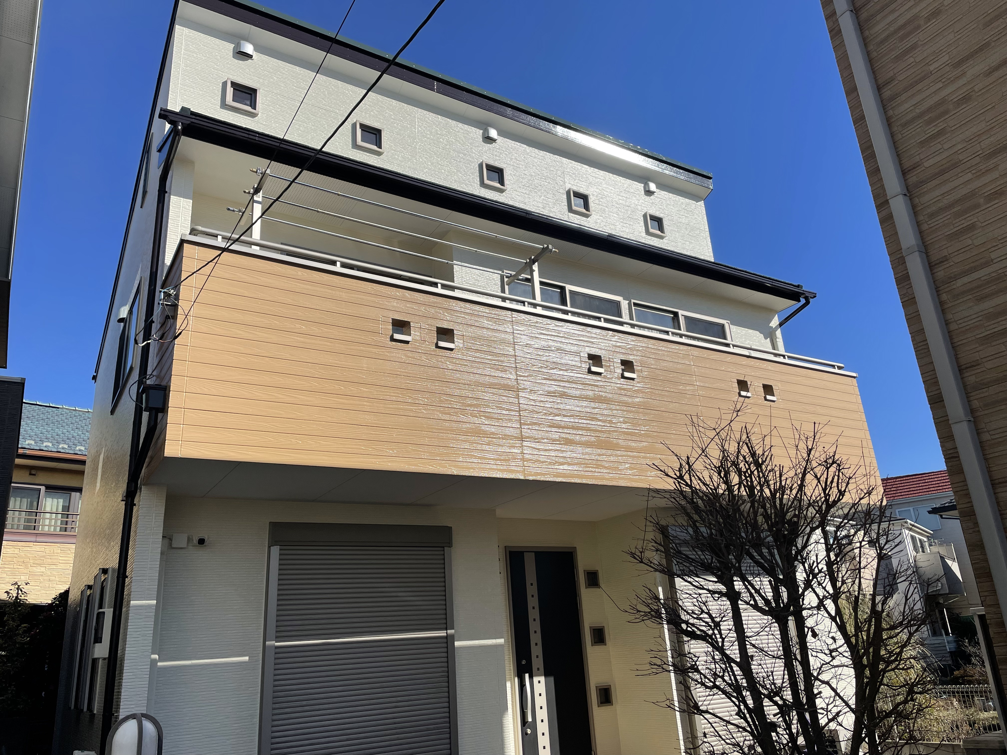 埼玉県さいたま市大宮区　築１５年　２階建て　屋根塗装工事　外壁塗装工事