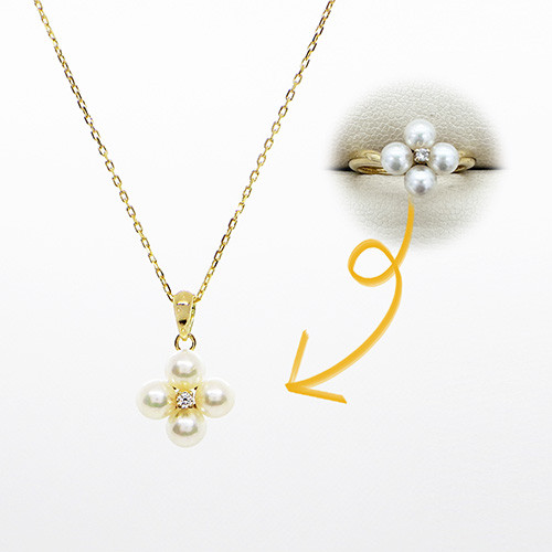 N様_パールのリングをペンダントにリフォーム