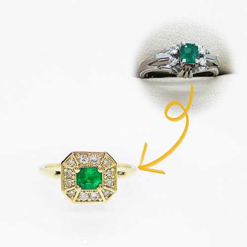 K様＿エメラルドリングのリフォーム