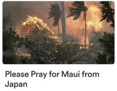 Maui島の火事支援募金のお知らせ　再度