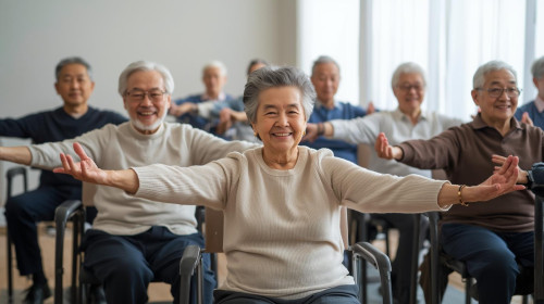 80歳男女日本人 椅子ヨガ笑顔で長袖・8名写真 (1).jpg