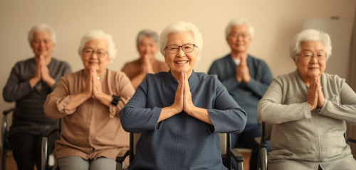椅子ヨガしてる80歳日本人男女 長袖・笑顔 5名 (1).jpg