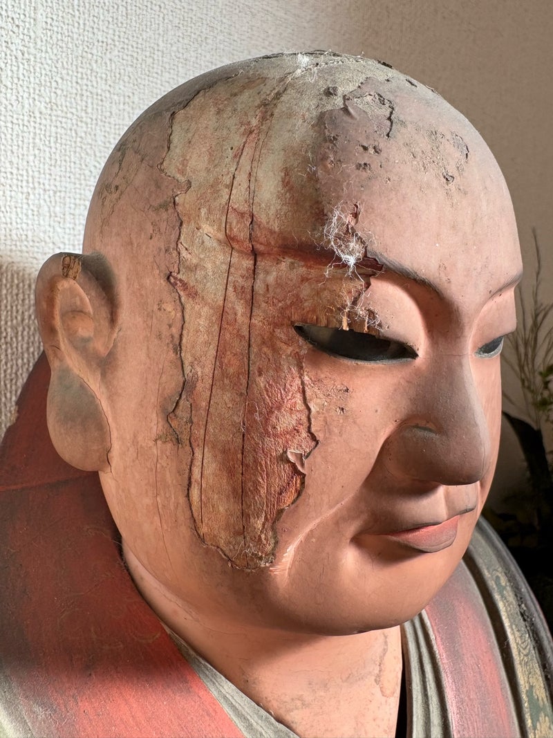 本覚寺日蓮聖人像・導師用経机　修復勧募始めました。