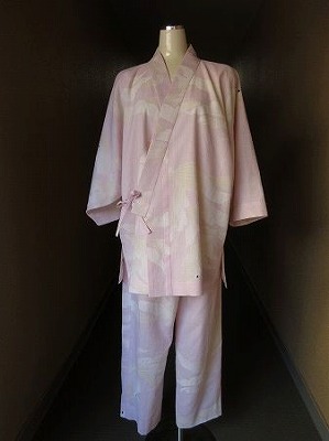 着物リメイク 浴衣作務衣 浴衣着物で作務衣 上下 セットアップ おうち時間 作業着 お家着
