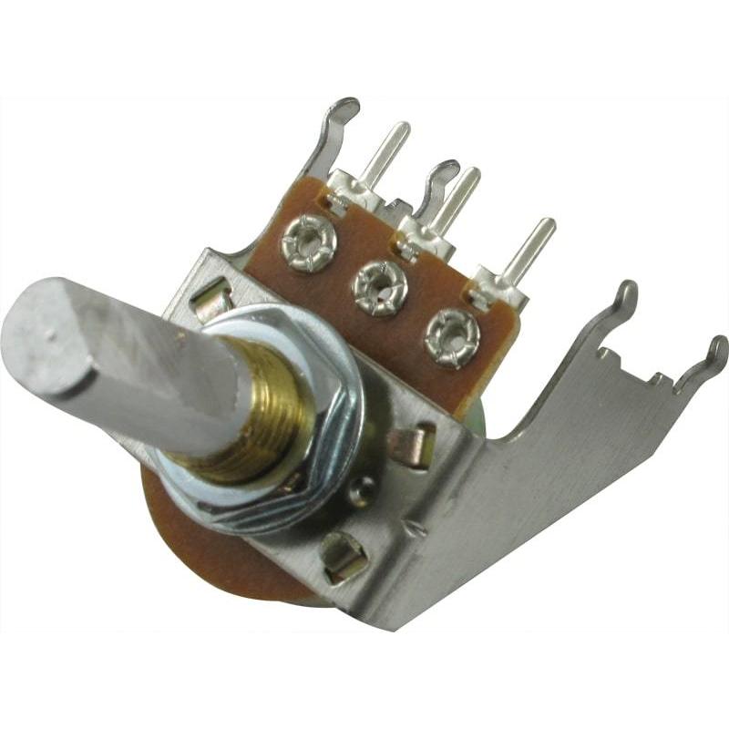 ポット Potentiometer - Linear, D Shaft, 16mm, Snap-In, Bracket