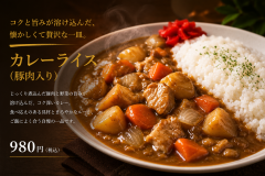 🍛 カレーライス（豚肉入り）　