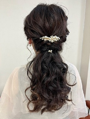ヘアセット　結婚式