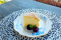 手作りスフレチーズケーキ