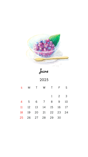 2023年　6月カレンダー