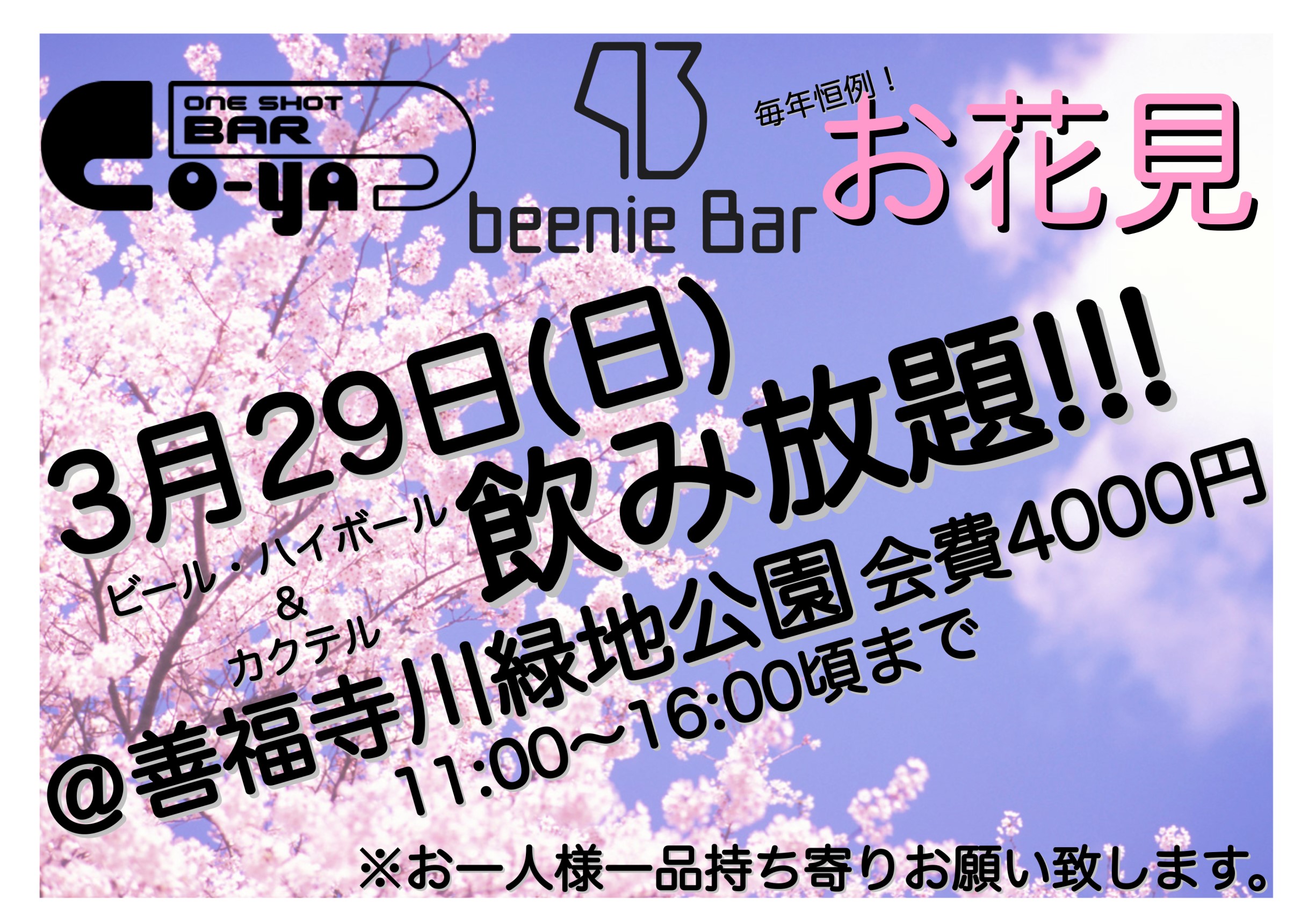 beenieお花見会🌸