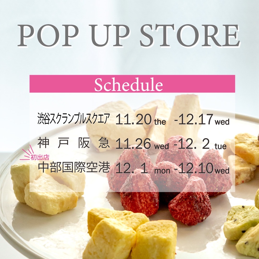 【2025年最後のPOPUP開催のお知らせ】