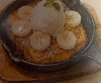 フレンチトースト（アイス付き）　13時から