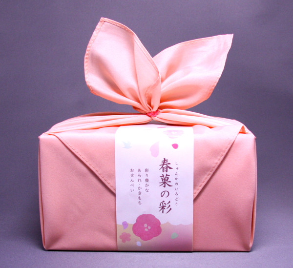 富山柿山のせんべい詰め合わせ・春らしいパッケージ「春菓の彩」