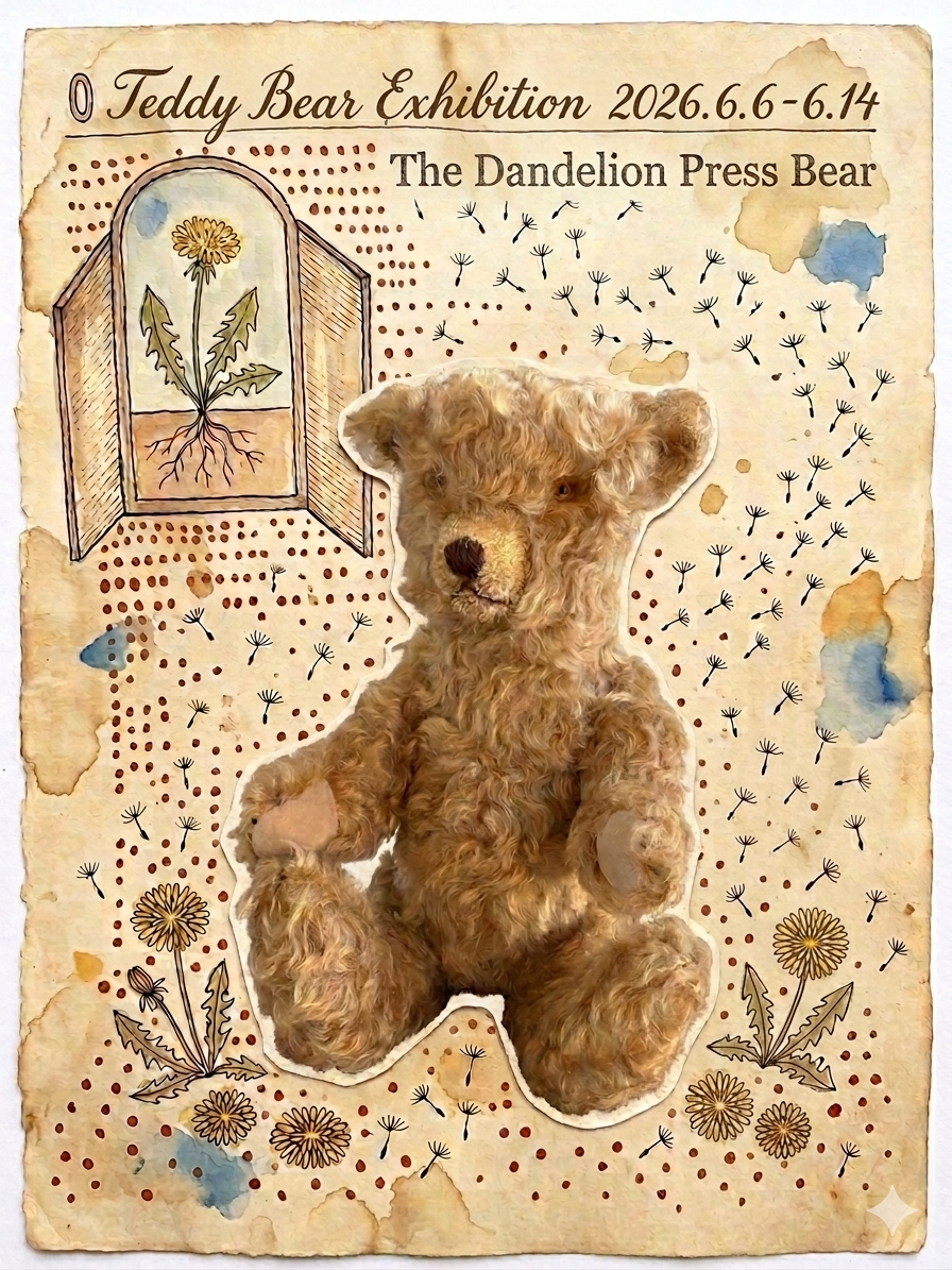  The Dandelion Press Bear 外間宏政テディベア 展 + 出張喫茶 Violon　2026