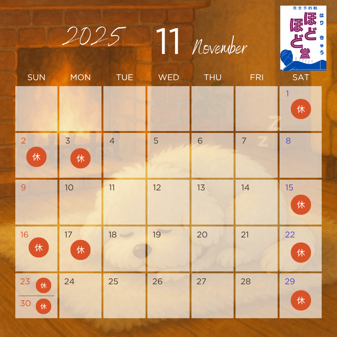 今月のカレンダー