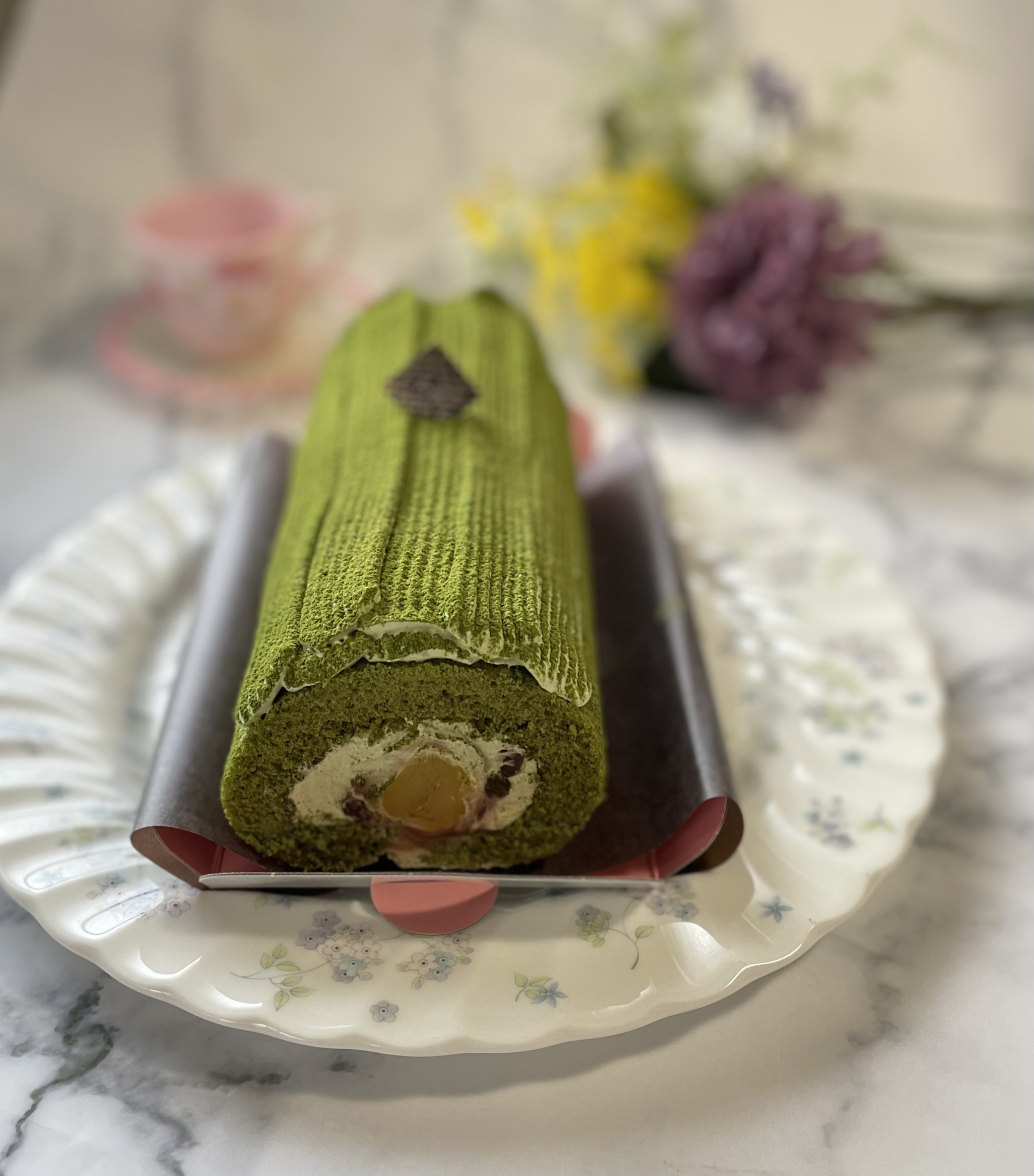 大和茶ロールケーキ