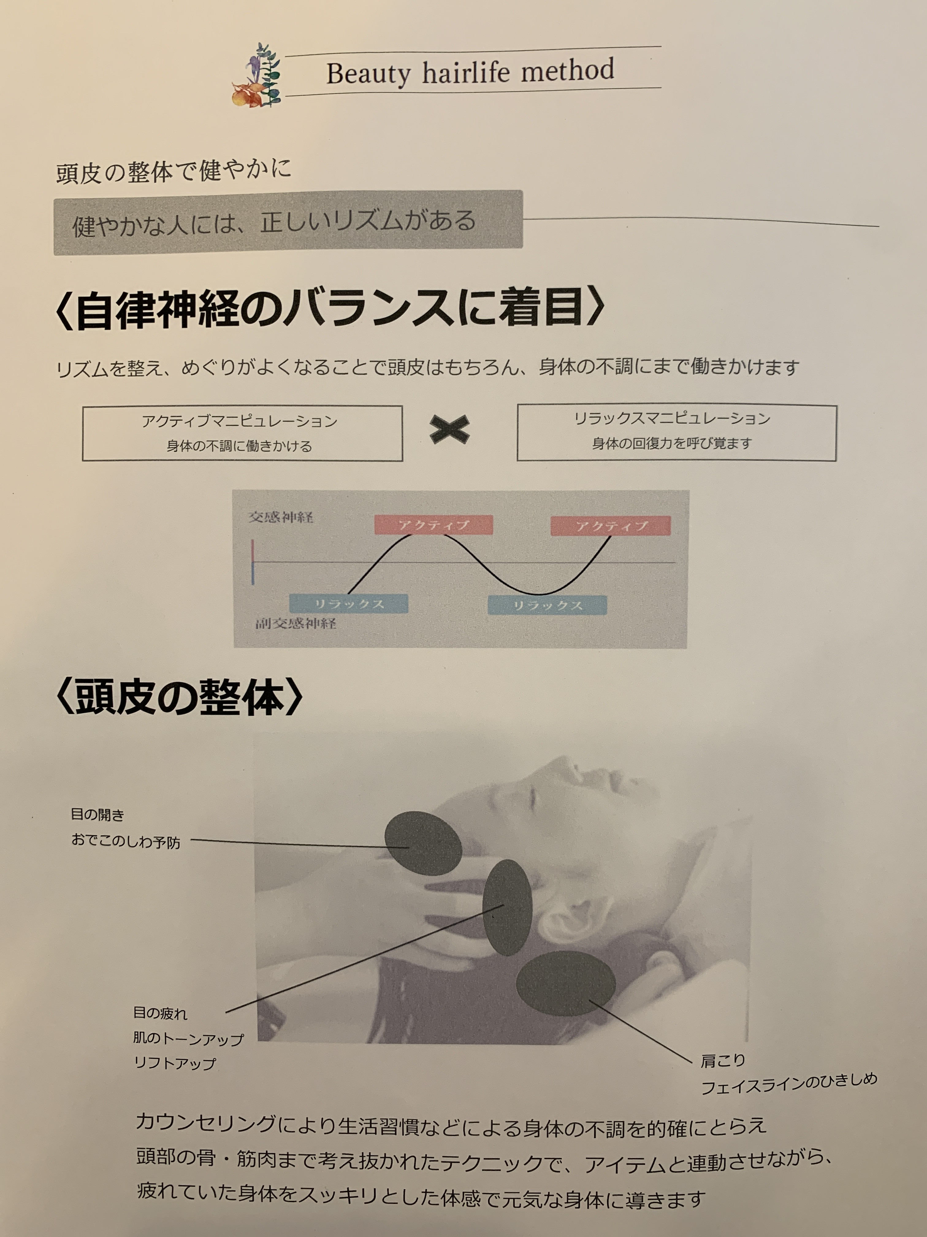 整体ヘッドスパ(約40分〜)