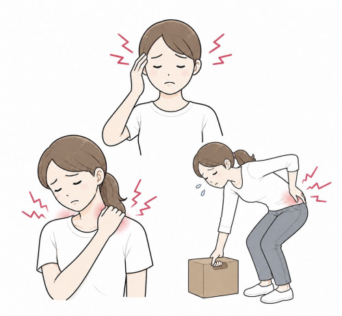症状別に関連する筋肉