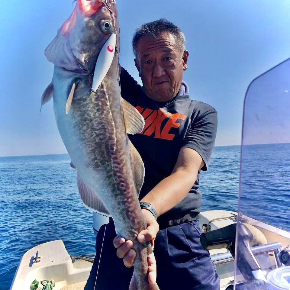富山湾ハッサクジグで鱈✨